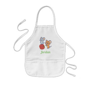 Avental Infantil Anime Tuffy e Jerry Apple Rolling