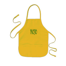 Avental Infantil Aparão de cozinheiros amarelo para crianças mojo