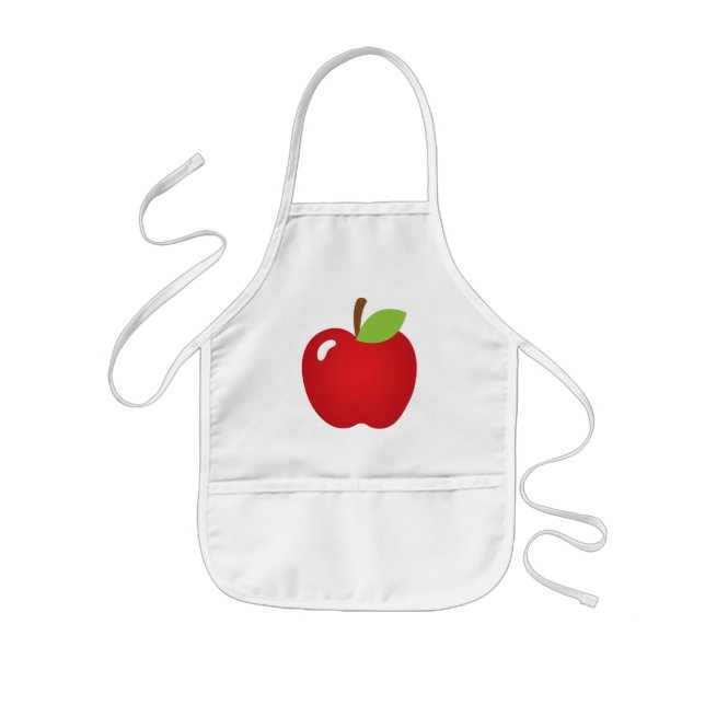 Avental Infantil Apple vermelho (Frente)