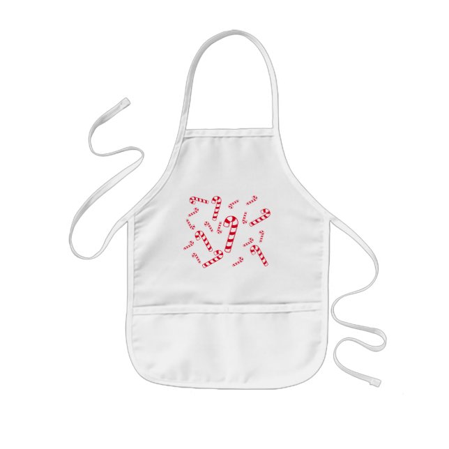Avental Infantil Apron - Canas Vermelhas (Frente)