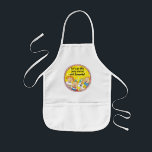 Avental Infantil Apron Children Zeevie e Amigos para Chanucá Y<br><div class="desc">Um Hanukkah Amarelo e Rosa, avental infantil. Este avental "Zeevie and Friends" faz um presente maravilhoso para qualquer criança deste Chanukah. Use-o para assar, artesanatos ou brincar para fazer o dia de qualquer criança! Personalize eliminando o texto e adicionando o seu próprio texto. Escolha seu estilo, cor e tamanho de...</div>