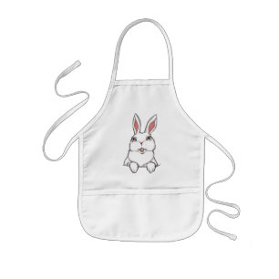 Avental Infantil Apron de CHURRASCO de Bunny Rabbit Apron