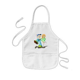 Avental Infantil Apron de crianças namorada e Namorado - Pincel