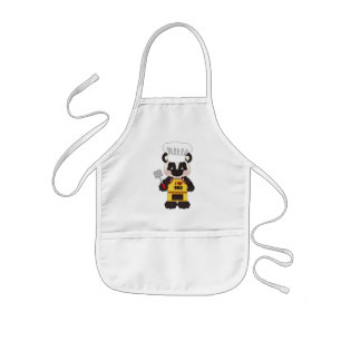 Avental Infantil apron de desenho animado do Panda Bear do churrasc