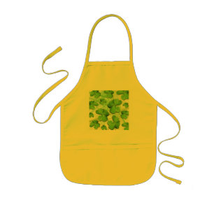 Avental Infantil Apron de Dia de São Patrício de Shamrock Verde