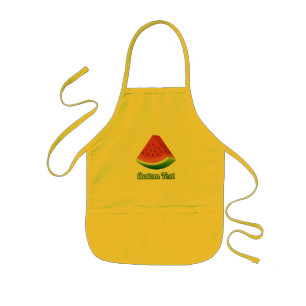 Avental Infantil Apron de Filhotes com Fatia de Melancia