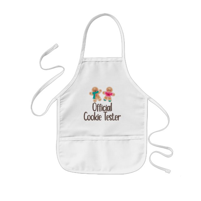 Avental Infantil Apron do Cookie Tester Kid de Natal (Frente)