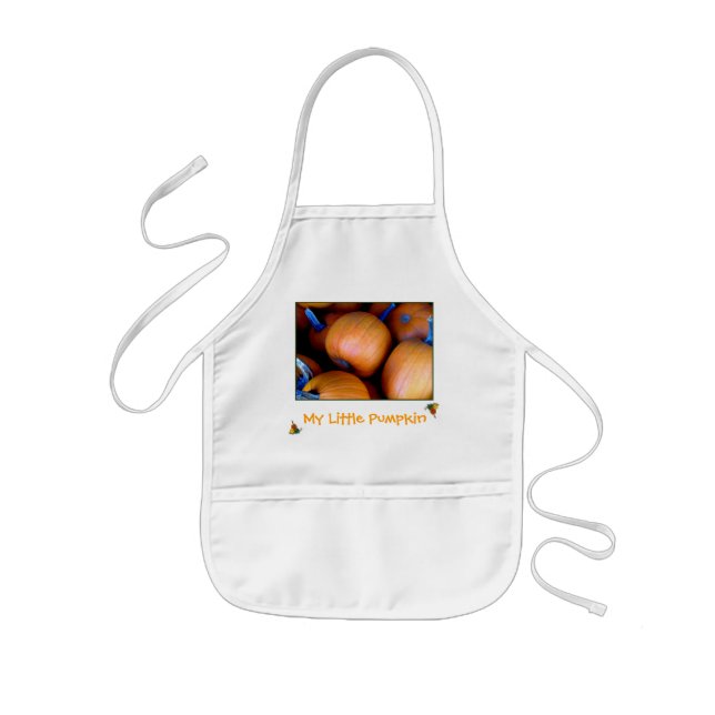Avental Infantil Apron do Meu Pequeno Pumpkin (Frente)