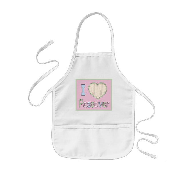 Avental Infantil Apron "I Love Passover" (Frente)