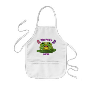 Avental Infantil Apron infantil de Sapo Feliz