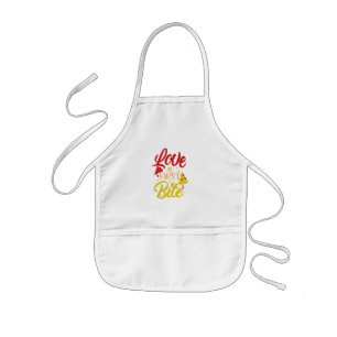 Avental Infantil Apron Love Pizza Kids'