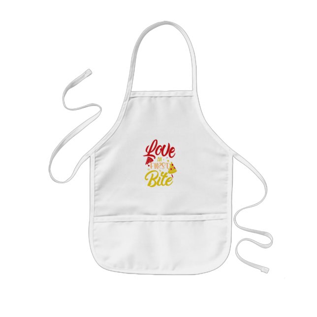 Avental Infantil Apron Love Pizza Kids' (Frente)