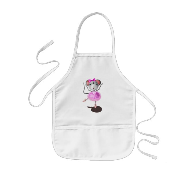 Avental Infantil Apron Pequeno Rato Ballerina (Frente)