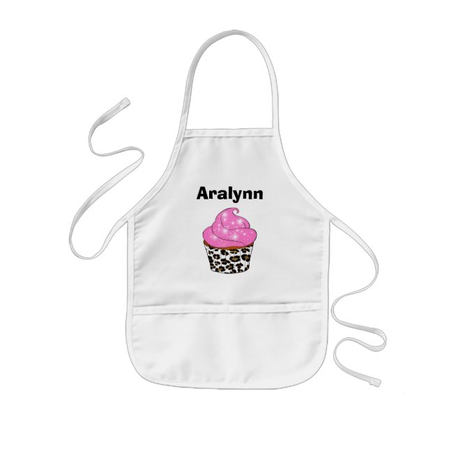 Avental Infantil "Apron Personalizado de Cupcakes" para Crianças (Frente)