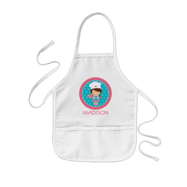 Avental Infantil Apron Personalizado - Pequenos Favoritos para fest (Frente)