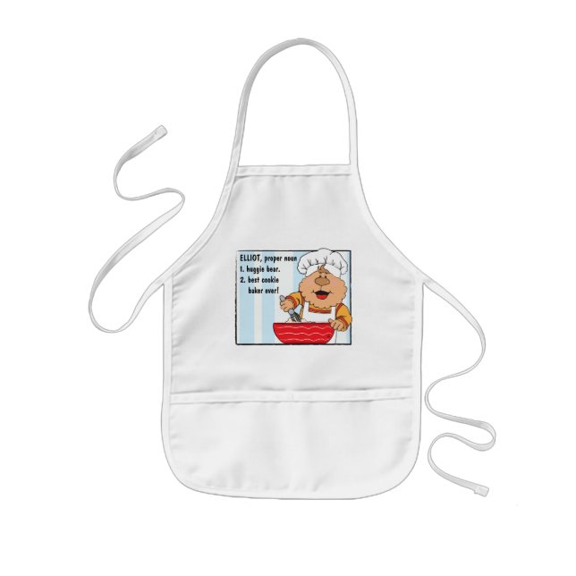 Avental Infantil Apron Personalized Boy a jogar/fazer pron (Frente)