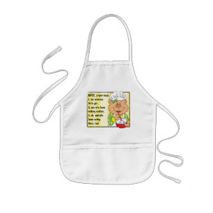 Avental Infantil Apron Personalized Girl's Cozinhar/Baking Apron