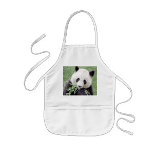 Avental Infantil Apron Photo gigant panda , animais 0085.