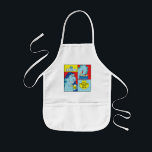 Avental Infantil Aprons: Chanucá das crianças latente comendo dinos<br><div class="desc">Um avental infantil de Hanukkah. Este "Latke Comendo Dinossauro" faz um presente maravilhoso para qualquer criança deste Chanukah. Use-o para assar, artesanatos ou brincar para fazer o dia de qualquer criança! Para personalizar simplesmente excluir texto, "Coma e gire com Katie" e substitua por sua própria mensagem. Escolha seu estilo de...</div>