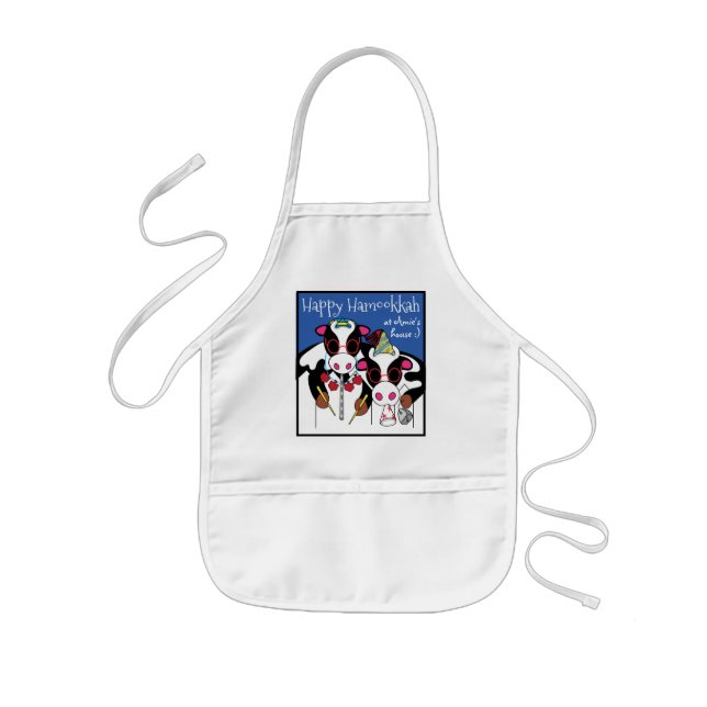 Avental Infantil Aprons Children's Happy Hamookkah (Frente)