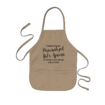 Aprons de Crianças Personalizadas, Chef de Khaki L