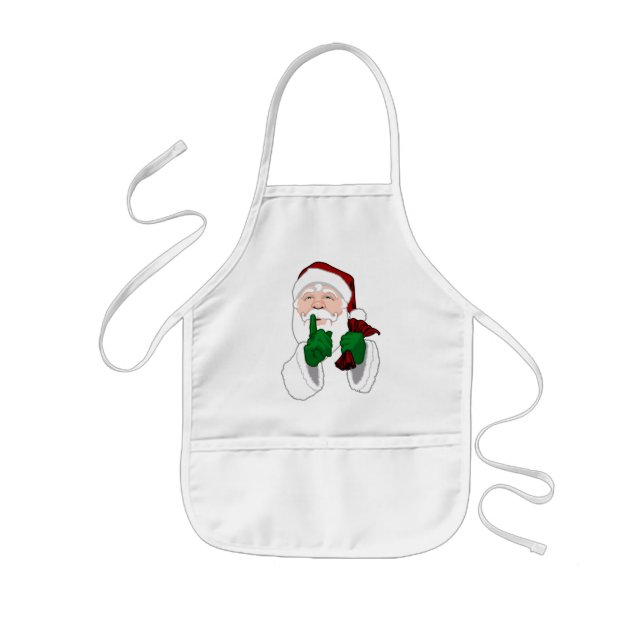 Avental Infantil Aprons de Natal Personalizados de Apron Kid em San (Frente)