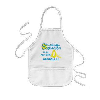Avental Infantil Aqui Por Criação Apron© Esp Kids' Apron