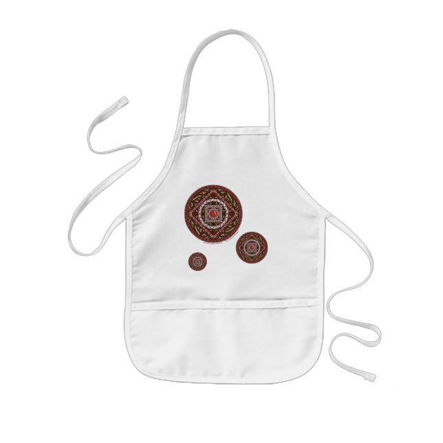 Avental Infantil Aries Mandala Apron (Frente)