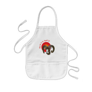 Avental Infantil Aries March 21 to abril 20 Aprons