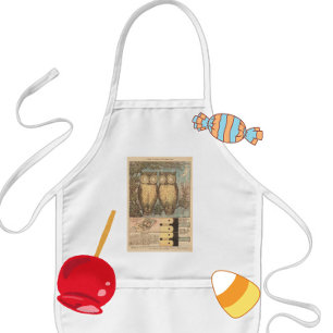 Avental Infantil artesanato de queda de coruja