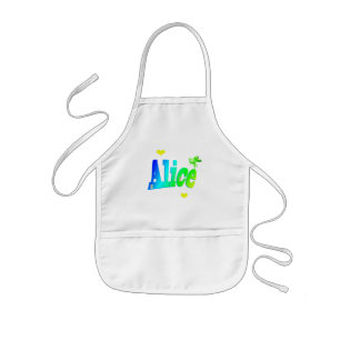 Avental Infantil As Cores Para Alice,