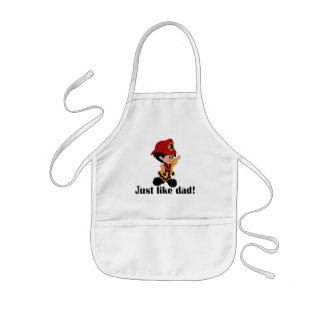 Avental Infantil Assim como o Pai do Fireman