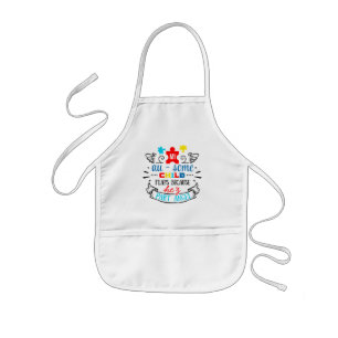 Avental Infantil Autismo Sensibilização Crianças Apron