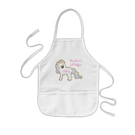 Avental Infantil Auxiliar de Crianças Personalizadas Apron/Unicorn-