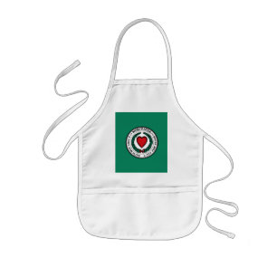 Avental Infantil Bandeira de Worcester, Massachusetts 