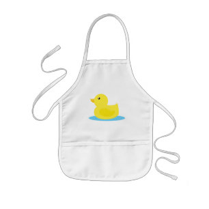 Avental Infantil Bath Time Yellow Duck