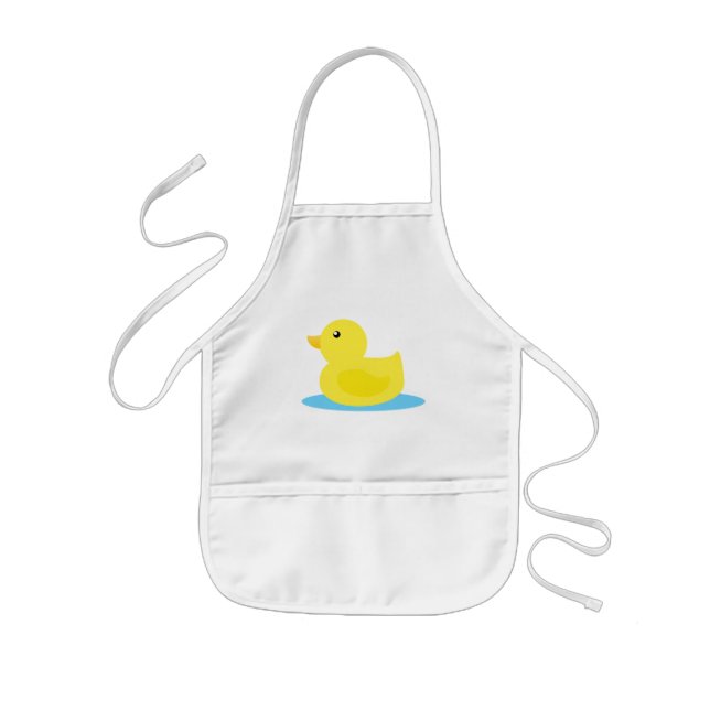 Avental Infantil Bath Time Yellow Duck (Frente)