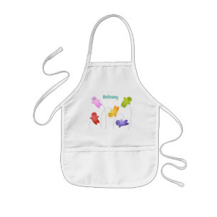 Avental Infantil Bebês bonitos de geleia doce desenho animado