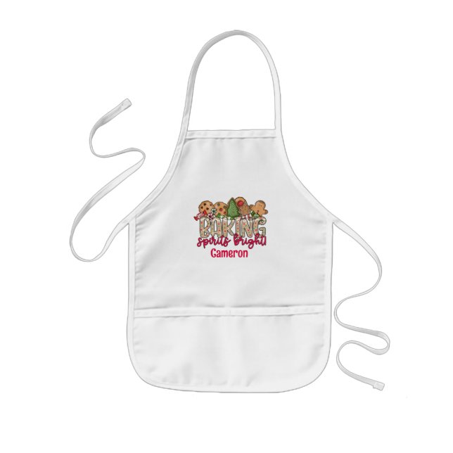 Avental Infantil Bebidas, Apron, Espíritos Personalizados (Frente)