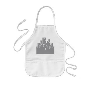 Avental Infantil Bib do Designer de Pequenas Cidades