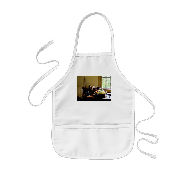 Avental Infantil Bolsa de Vegetais e Jardas (Frente)