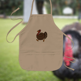 Avental Infantil Bonita Ação de Graças Turquia Crianças Apron