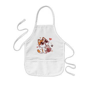 Avental Infantil Bonita Boba Tea Apron - presente de cozinha divert