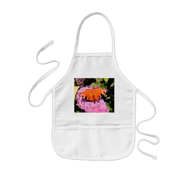 Avental Infantil Borboleta vermelha (Frente)