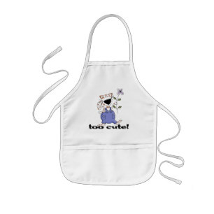Avental Infantil Camiseta demasiado bonito e presentes do gato do g