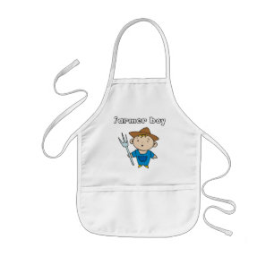 Avental Infantil Camiseta e presentes do menino do fazendeiro