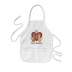 Avental Infantil Camiseta e presentes do purr-fection dos gatos
