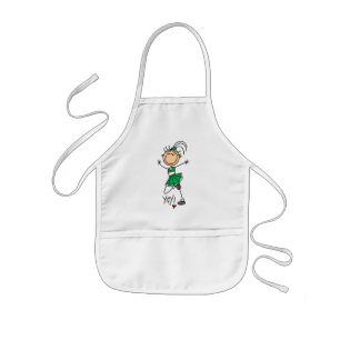 Avental Infantil Camisetas e Presentes de Cheerleader Verde