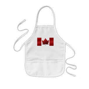 Avental Infantil Canadá Souvenir Apron Canadá Mapeamento Leaf Sou