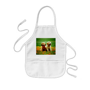 Avental Infantil cão crianças Apron